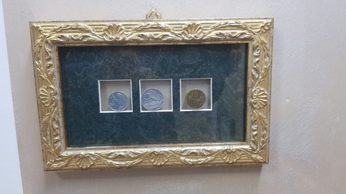 Quadro monete italiane lire - monete, in