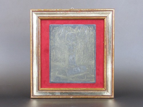 Vintage cliche con figura - cliche',
