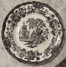 Piatto Con Decorazione Colandine Diametro 24 Cm Piano Con Supporto Per Parete