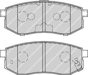Kit pastiglie freno mitsubishi - pastiglie,