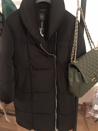 Piumino nero extra lungo - nero, e