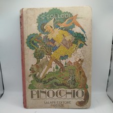 Vecchio libro di Pinocchio, editore Salani Firenze, 1924 - Collodi