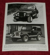 1980 Press Photo 1981 Jeep CJ-5 Renegade & CJ-7 Laredo SUV Car Off-Road Vehicles