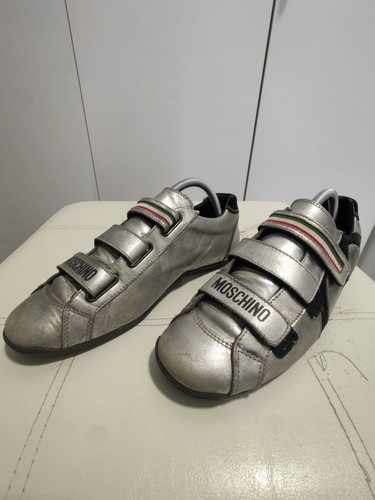 Moschino silver metal - metal, tg