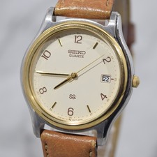 Orologio al quarzo uomo Seiko SQ 5Y22-8B01 vintage anni 90 data batteria nuova