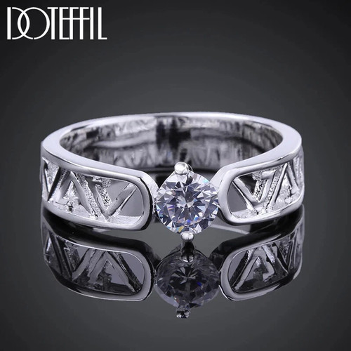 Anello donna solitario - donna,