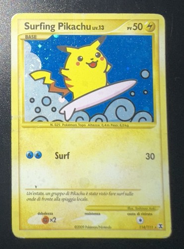 Surfing pikachu holo - surfing,