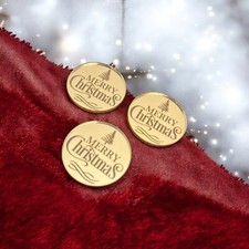Buon Natale Acrilico Oro