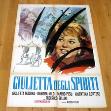 GIULIETTA DEGLI SPIRITI manifesto poster Fellini Masina Sandra Milo Psicoanalisi