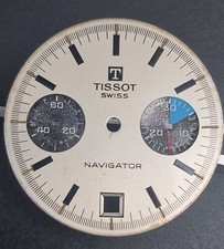 Tissot vintage steel Chrono Navigator Ref 40532 Val. 7734 -Dial -Quadrante- 70's