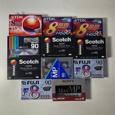 TDK Sony Maxell Fuji 8 mm videocamera 8 videocamera vuota cassette nastri 90 ×11