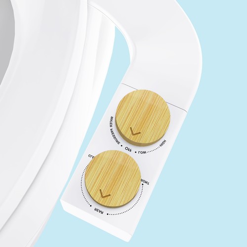 Toilet bidet with - bidet, left/right