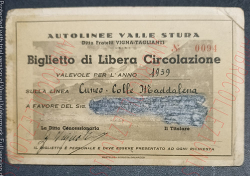 Rara tessera biglietto - rara,