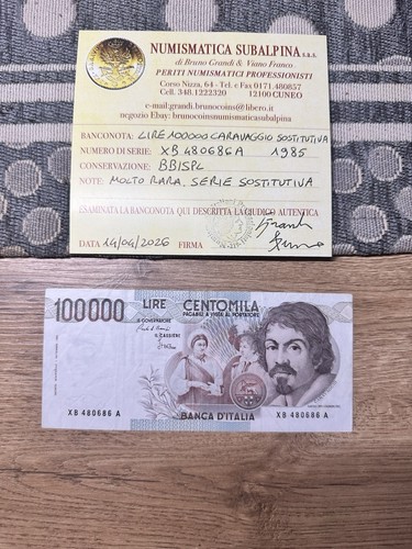 Banconota lire 100000 - banconota,