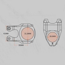Premium stelo bicicletta DH AMEnduro specchio stelo per bicicletta design lucido