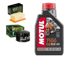 Kit tagliando 4 Olio Motul 7100 15W50 Filtro Olio Aria Bmw R 1200 GS 2004/2009
