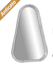 SPECCHIO PARETE OVALE ANTICATO