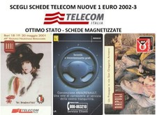 SCEGLI SCHEDE TELEFONICHE NUOVE 1 EURO 2002-2003