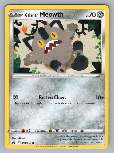 Galarian meowth 084 159 - galarian, 084/159