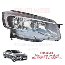 FARO FANALE PROIETTORE ANTERIORE DX H7-H7 PEUGEOT 508 DAL 2014 AL 2018 NON A LED
