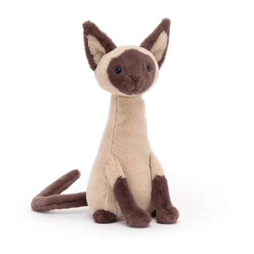 Peluche gatto siamese alice - peluche,