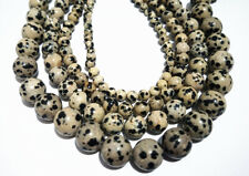 1filo/36-38cm perline pietre dure diaspro dalmata naturale 4-10mm bijoux 