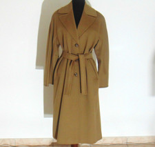 CAPPOTTO DONNA LUNGO 100% LANA PURO CASHMERE CACHEMERE CAMMELLO 42 M NUOVO
