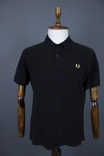 Polo fred perry nera tinta - polo,