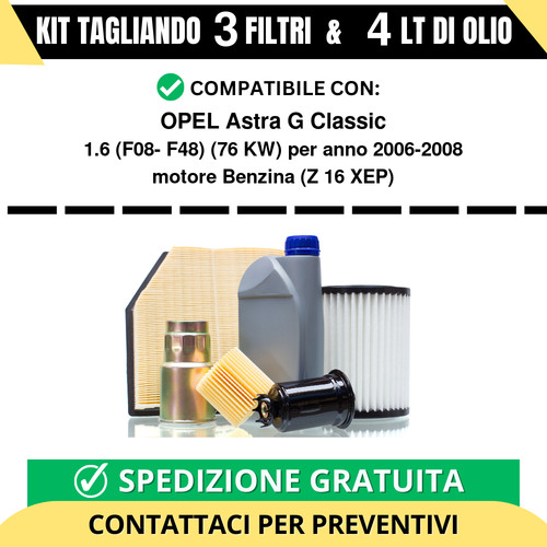 Tagliando per opel astra - per,