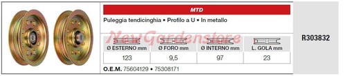 Puleggia tendicinghia mtd - puleggia,