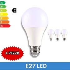 4 LAMPADINE LED E27 LUCE
