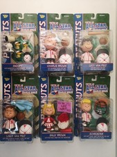 6x Peanuts All Stars Charlie Brown Memory Lane Action Figure Sigillati-B35