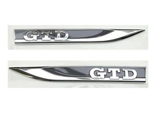 Originale VW Golf 6 7 GTD scritta emblema logo parafango autoadesivo 2 pezzi