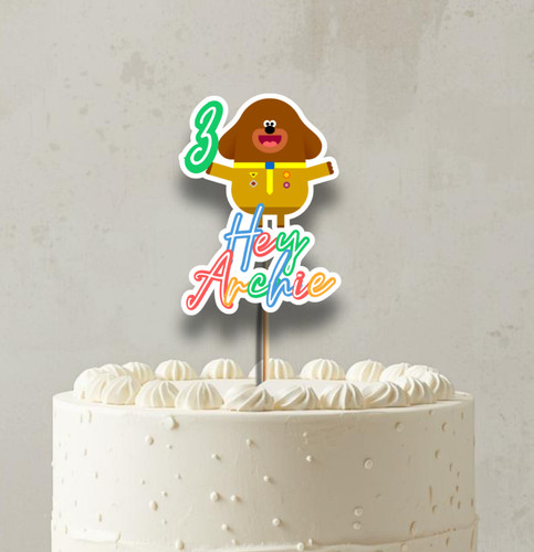 Cake topper hey duggee nome - cake,