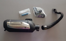 MARMITTA SCARICO SITO PLUS 0549 SCOOTER CAGIVA CITY 50 2T NERO CROMO COMPLETA