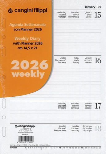 Ricambio organizer agenda - ricambio,