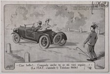 FIAT AUTO S.A.V.A. P. ROSSI ESPOSIZIONE E VENDITA MILANO CARTOLINA VIAGGIATA