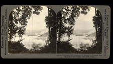 Costa Rica, Verdure tropicale à travers les nuages, ca.1900, stéréo  tirage d&
