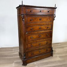 Antico Settimino Secretaire Settimanale Mobile Italiano epoca 800 Cassettiera