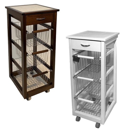 Carrello slim cucina - , legno