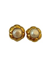 Orecchini chanel logo placcato - orecchini,