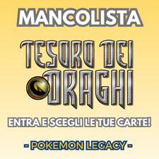 MANCOLISTA Pokemon TESORO DEI