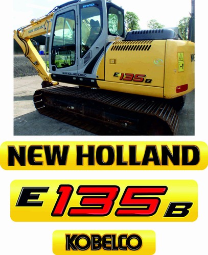 Adesivi escavatore new holland - adesivi,