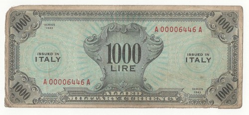 1000 lire serie 1943 - lire,