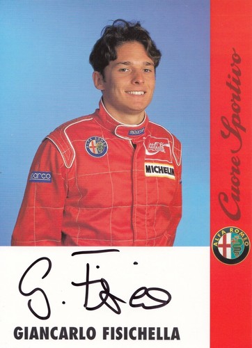 Firmato giancarlo fisichella - firmato,