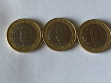 TRE Monete da 1 Euro Spagna, emissione  2005-2006-2007   Re Juan Carlos I,