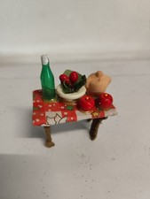 Presepe Mini Tavolino Con Oggetti Vintage