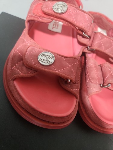 Chanel dad sandal pink - dad, suede