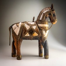 Rajasthan Indian Wooden Horse