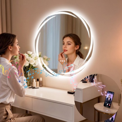 Specchio bagno led - bagno, rotondo